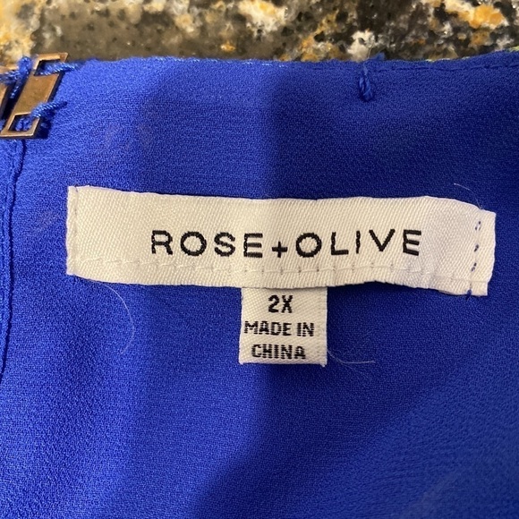 U women’s Rose & Olive floral lined sleeveless plus size top 2X. EUC - Picture 4 of 5